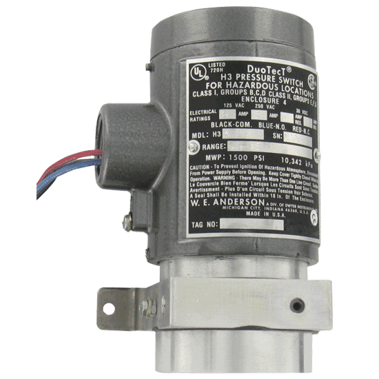 Dwyer Explosion-proof Differential Pressure Switch, Series H3